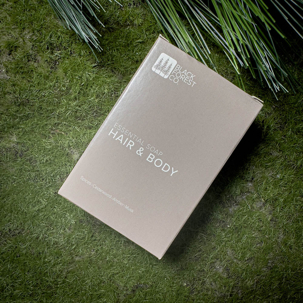 Essential Soap Bar im Badezimmer – natürliche Premium Kernseife von Black Forest Co.