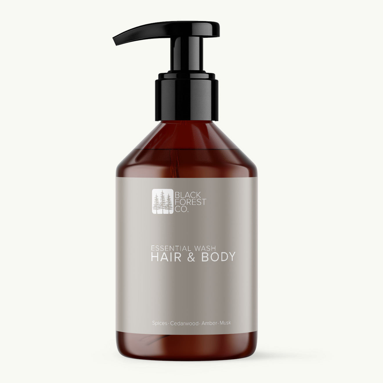 Essential Wash – 2-in-1 Shampoo & Duschgel mit Mandelöl & Provitamin B5 von Black Forest Co.