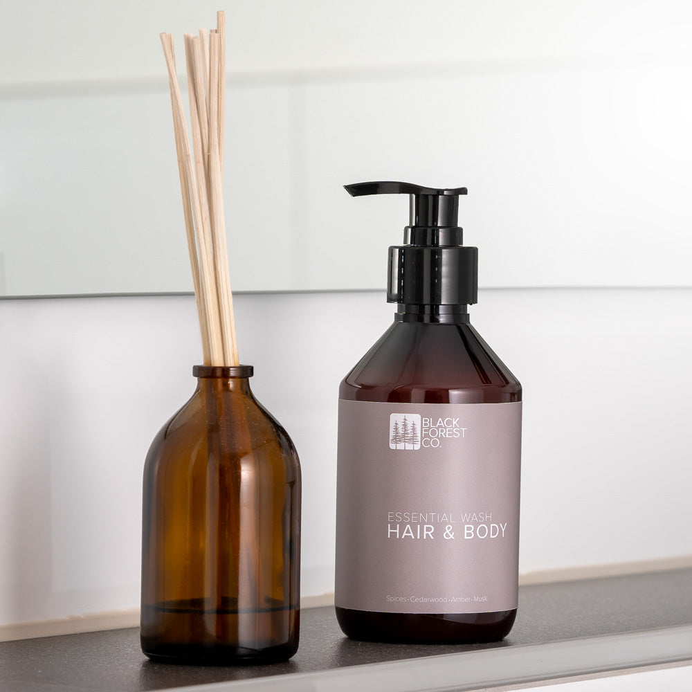 Essential Wash – natürliches 2-in-1 Shampoo & Duschgel ohne Sulfate von Black Forest Co.